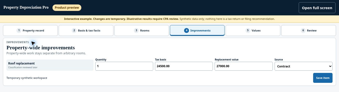 Property Depreciation Pro updated demo: Long-term rental improvements